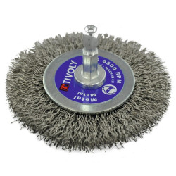 BROSSE DISQUE TECHNIC DIAM70 mm Fil d'acier 0,35 HEXAT2001 DISC BRUSH ST BLI TY