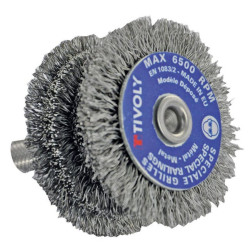 BROSSE CIRCUL. GRILLE TECNIC DIAM 60mm, Fil acier ondule 0.35T2001 CIRCULAR BRUSH RODS DIAM60