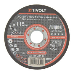 DISQUE DE TRONCONNAGE FURIUS FURIUS MAT DIAM 230x3,2