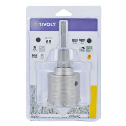 KIT TREPAN CARBURE, QUEUE SDS PLUS, USAGE COURANTHOL SAW HM DIAM 68 SDS