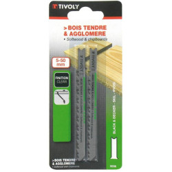 LAME SCIE SAUTEUSE U BOIS TENDRE COUPE COURBE, RAPIDE BLIST5053 JSAW U SOFT WOOD BLIS TY