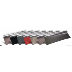 Solin zinc arret enduit plus plomb plisse - larg 200 mm, 04-10 eme, laque - lg 2 ml (sans coloris)