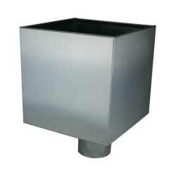 Boite a eau 200x200x200 diam.100 mm, zinc