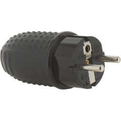 Fiche caoutchouc etanche IP44 2P+T-16 A