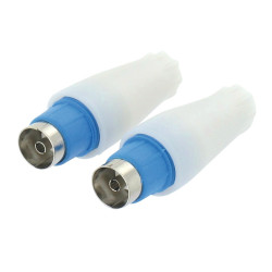 Fiche coaxiale droite O 9,52 mm
