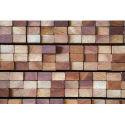 Lambourde Bois Exotique raboté 4 faces 42x70mm - 4ml