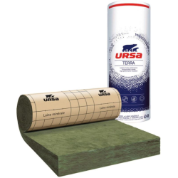 PROMO - URSA MRK 40 - Laine de verre revêtu kraft quadrillé - 200mm - R5 - 4,5mx1,2m- 5,4m2/RLX