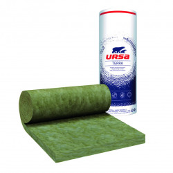 PROMO - URSA MNU 40 - Laine de verre non revêtu - 100mm - R2.5 - 8mx1,2m - 9,6m2/RLX