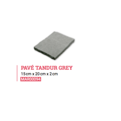 TANDUR GREY Pavés  15 x 20...