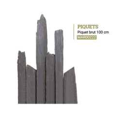 SCHISTE PIQUET BRUT  100 cm...