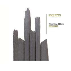 SCHISTE PIQUET BRUT  200 cm...