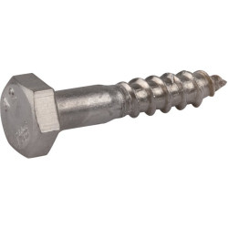 Vis à Bois Pour Penture Tête Cylindrique Bombée TX - Acier Zingué, 6x50 Mm, Marque Viswood