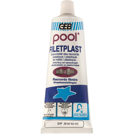 Pate d'etancheite Filetplast - Pour raccords filetes