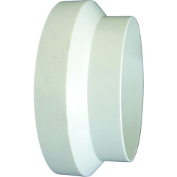 Réduction droite - Diamètre raccordement : 80 - 100 mm - Matière : PVC - 1Pc