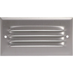 Grille d'aération avec moustiquaire - Aluminium - 250mm - 250cm² - Fixation de la grille : A visser