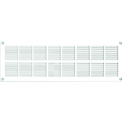 Grille rectangulaire extra-plate blanche - DMO - 337 x 131 mm