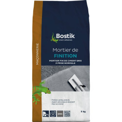 Mortier de finition Bostik - Gris - Sac 5 kg