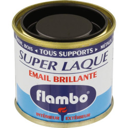 Laque brillante Flambo - Teinte : Noir - 50ml
