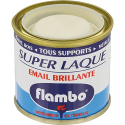 Laque brillante Flambo - Teinte : Blanc cassé - 50ml