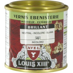 Vernis bois Avel Louis XIII - 125ml - Aspect : Brillant - Teinte : Incolore / Transparent - 1.5m²