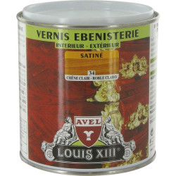 Vernis bois Avel Louis XIII - 500ml - Aspect : Satiné - Teinte : Chêne clair - 6m²