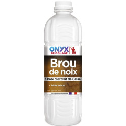 Brou de noix - 1000ml - Aspect : Satiné - Teinte : Incolore / Transparent