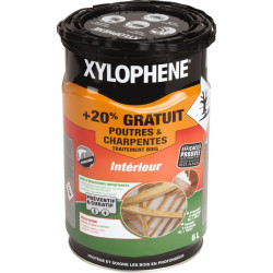 Xylophène poutre et charpente - 6l - Teinte : Incolore / Transparent - 30m²