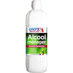 Alcool ménager parfume 90° Onyx - Framboise - Bouteille 1 l