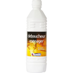 Déboucheur ménager Onyx - Bouteille 1 l - Conditionnement : Sachet - Vrac gencodé - Vendus par 6