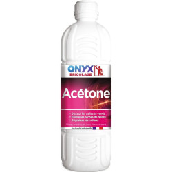 Acétone - Onyx - 1l - Consistance : Liquide - Conditionnement : Bouteille - Vendus par 12