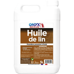 Huile de lin - 5l - Teinte : Incolore / Transparent - Vendus par 3