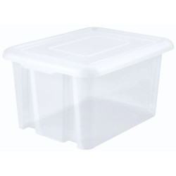 Bac de rangement - Avec couvercle - 55l - 31cm - 60cm