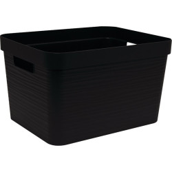 Boite de rangement Stone- Eda - 30 L - Coloris noir - 1Pc - 25.7cm - 43cm