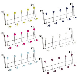 Patère de porte - Coloris assortis - 10 têtes