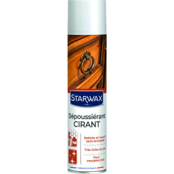Dépoussiérant-cirant meubles Starwax - Aérosol 400 ml - Type de support : Bois