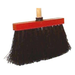 Balai piassava - Emmanché 1,4 m - 3 rangs - Noir - 25cm