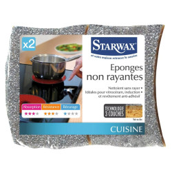 Eponge argent non rayante Starwax - Vendu par 2