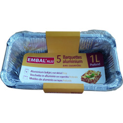 Barquettes - 5Pc - 1l - 61mm - 182mm