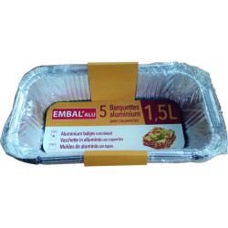 Barquettes - 5Pc - 1.5l - 70mm - 207mm