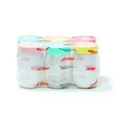Bocal Color Vis - Le Parfait - Coloris orange - 6Pc - 1l