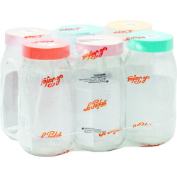 Bocal Color Vis - Le Parfait - Coloris orange - 6Pc - 2l