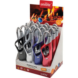 Présentoir allume-gaz flexible rechargeable - Unilite - plusieurs coloris