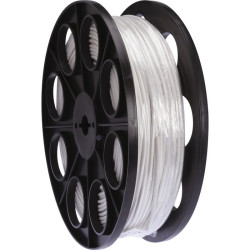 Câble H05 VV-F - Dhome - 2x1 mm² - Demi touret - L. 150 m - Blanc - Mètré - Type de câble : H05VV-F