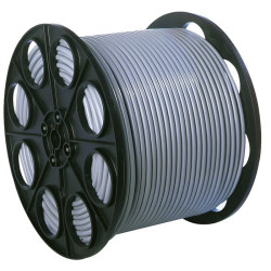 Câble H05 VV-F - 3G1,5 mm² - Dhome - Demi touret - L. 125 m - Gris - Mètré - Type de câble : H05VV-F