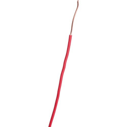 Fil H07 V-U 2,5 mm² - Rouge - Brochable - 100m - Nombre de fils : 1