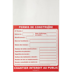 Panneaux permis de construire