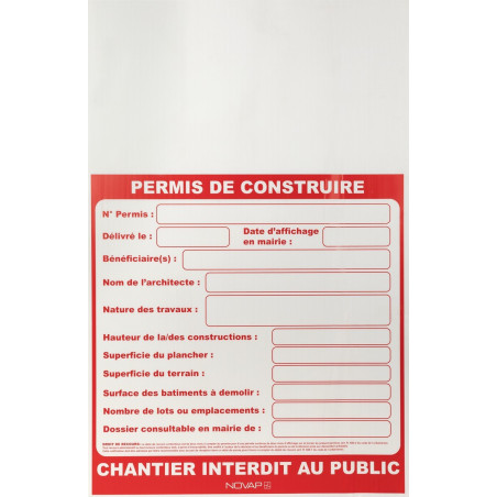 Panneaux permis de construire