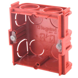 Boîte maçonnerie Legrand - 1 poste carrée - Profondeur 30 mm