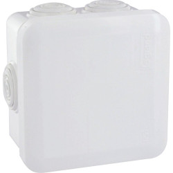 Boîte de dérivation Plexo carrée 80 x 80 mm Legrand - 7 entrées - Blanc