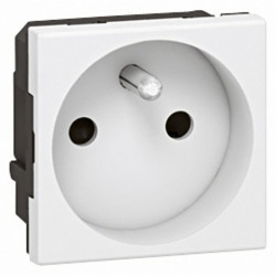 Prise 2P+T à vis 16 A Legrand - Mosaïc - 2 modules - Nombre de postes : 1 poste - Nombre de prise : 1 prise